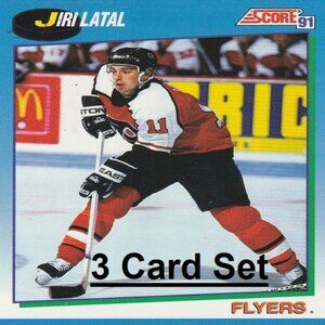 Jiri Latal Philadelphia Flyers NHL Hockey Card Collection - 3 Card Set